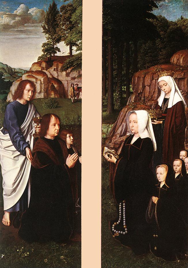Triptych of Jean Des Trompes (side panels) dfg